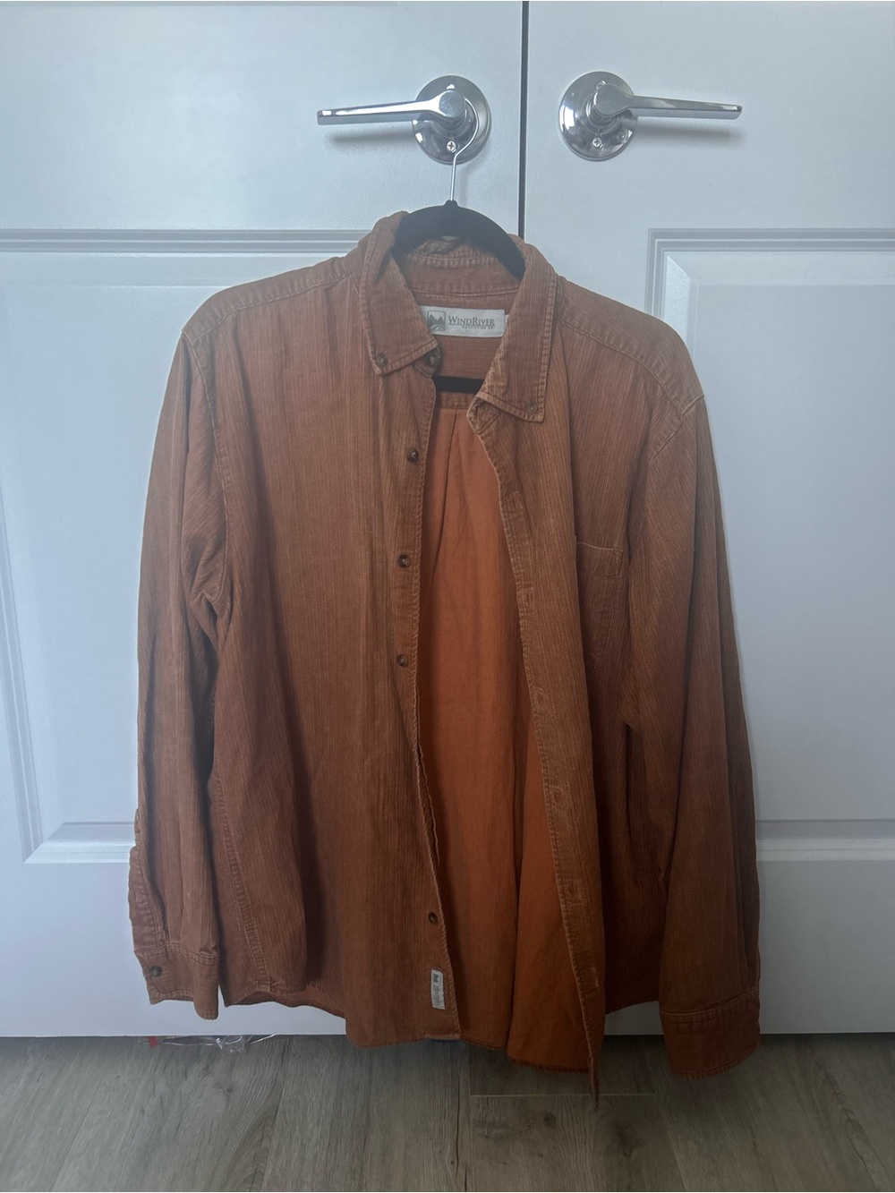 Wrangler Men's Rust Corduroy Shirt Jacket